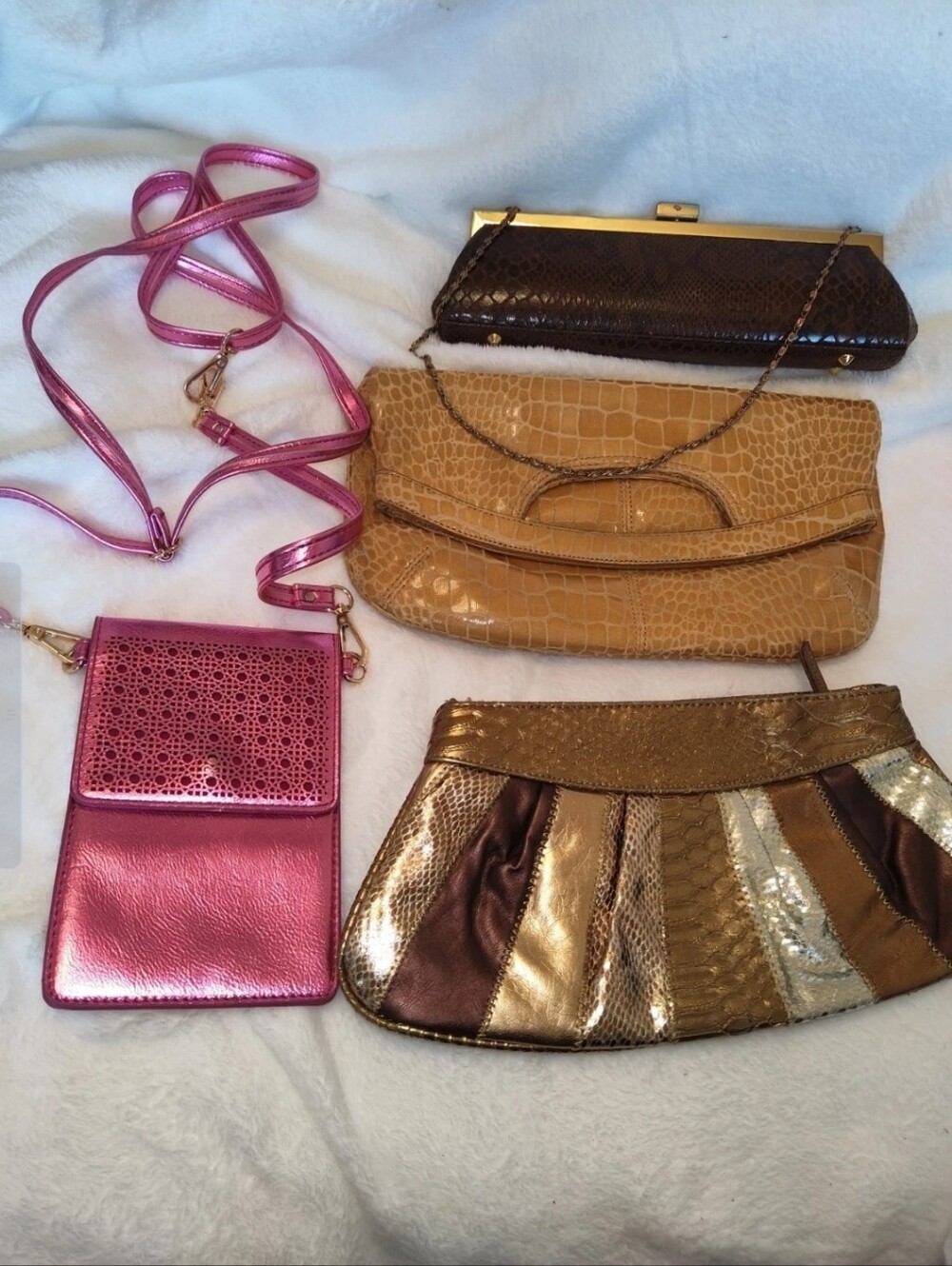 Purse Clutch Lot Of 4 Cute Party Purses Evening Handbags Bundle All 4 Included
